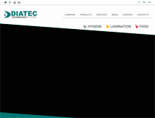 Tablet Screenshot of diatec.it
