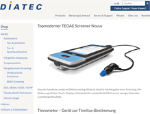 Tablet Screenshot of diatec.ch